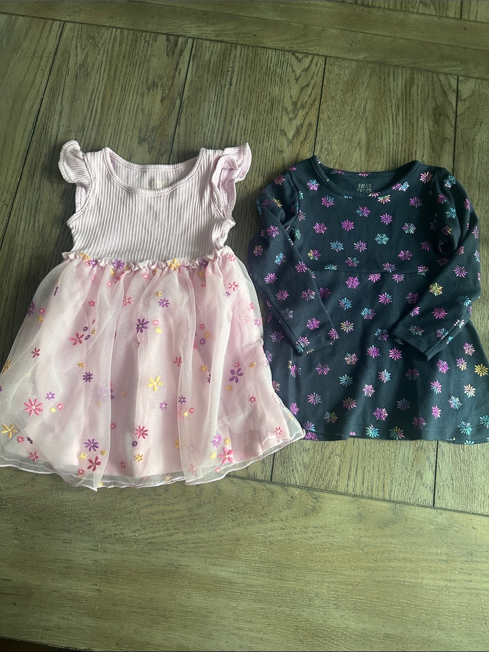 Lot of 2 Toddler Girl Dresses Size 24M / 2T: Jumping Beans & Falls Creek